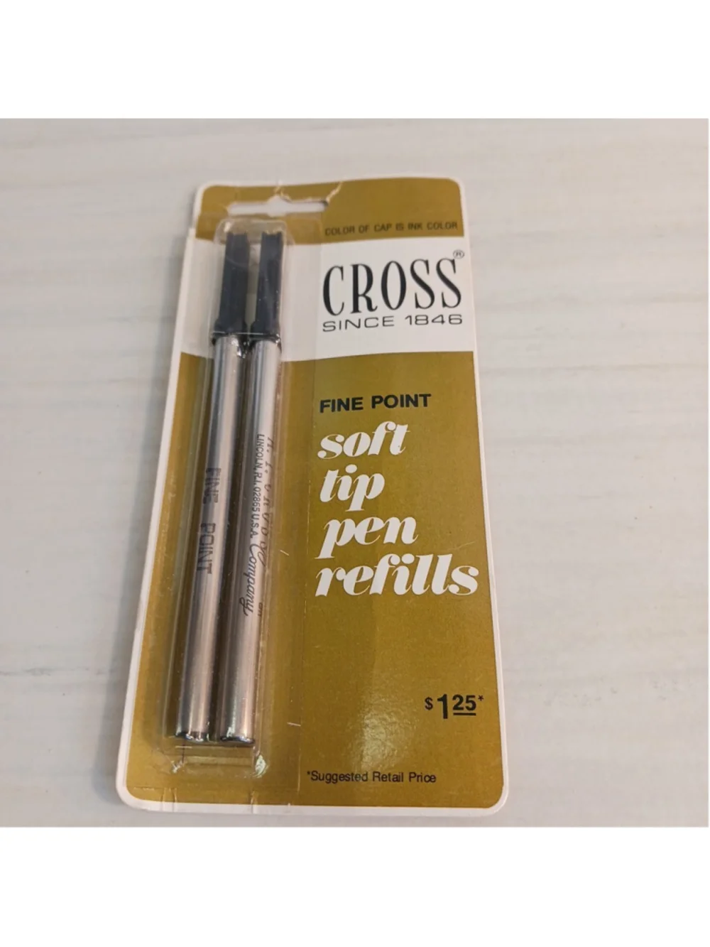Vintage Cross Ballpoint Pen Refills Fine Point Two Pack